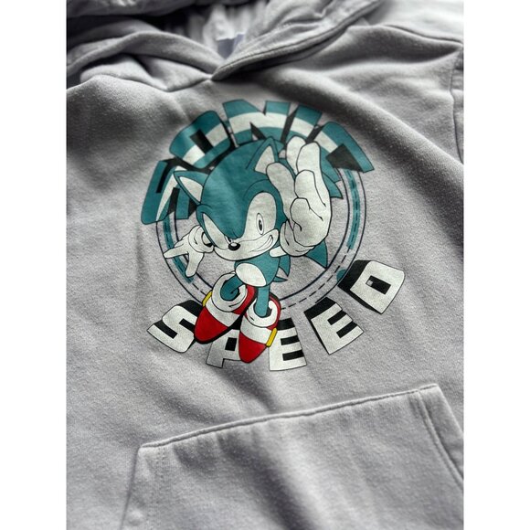 Sonic the Hedgehog Pullover Hoodie | Size XS (4/5) w/front and sleeve graphic - Picture 2 of 4
